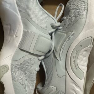 Nike Gray Athletic Shoes Modern Design
